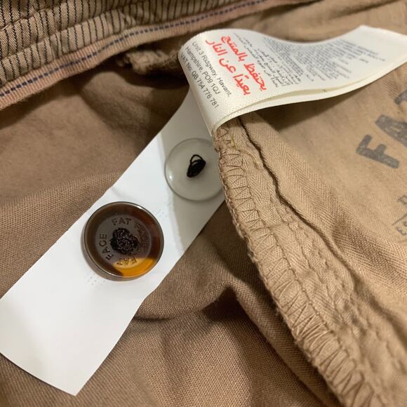 FAT FACE FARNHAM Chino Capris Pearwood Brown Cotton/Elastane Sz 14L NWT - Picture 10 of 13